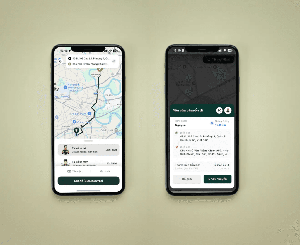 Quy trình thiết kế và phát triển Mobile App cho Xeapp